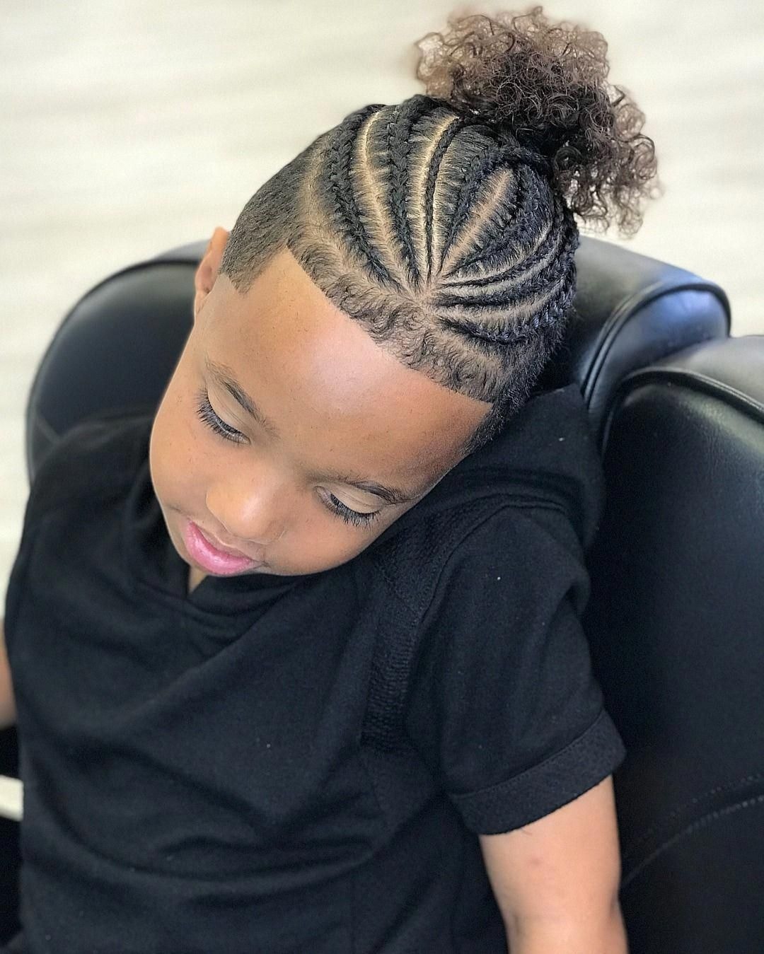 Boy cornrows