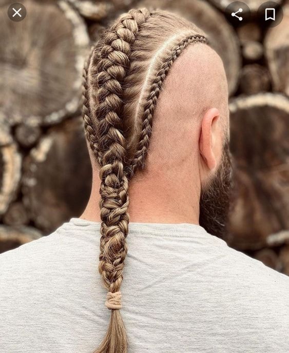 Viking braids long